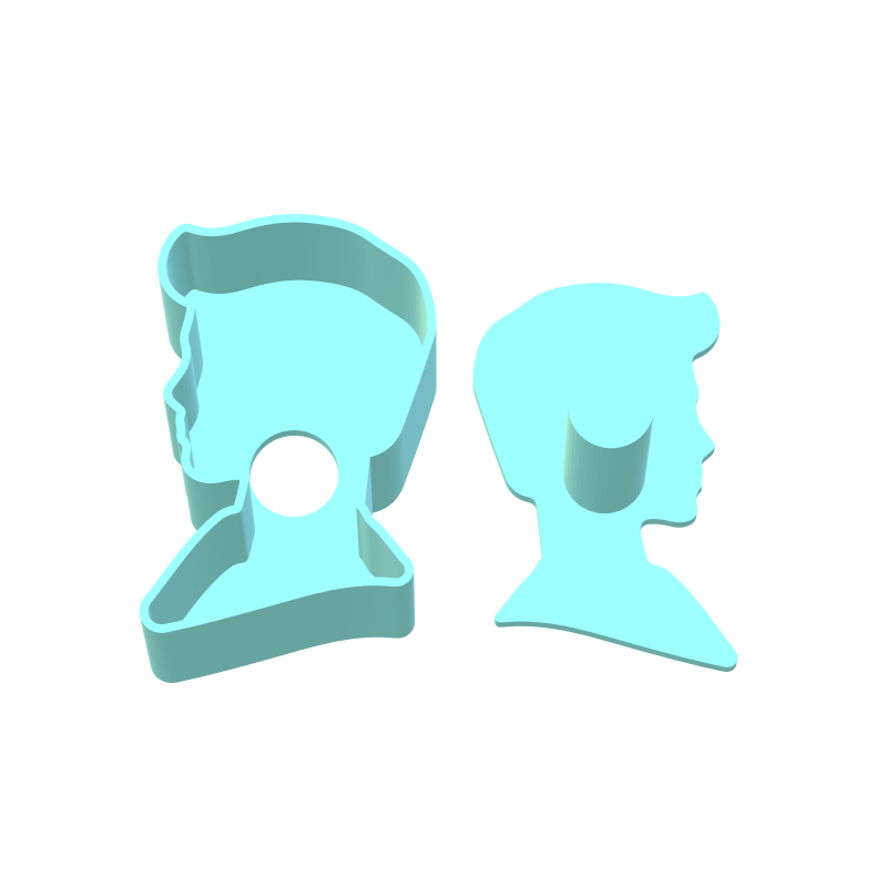 Doll Silhouette Cake Pop Mold | Digital Download STL File
