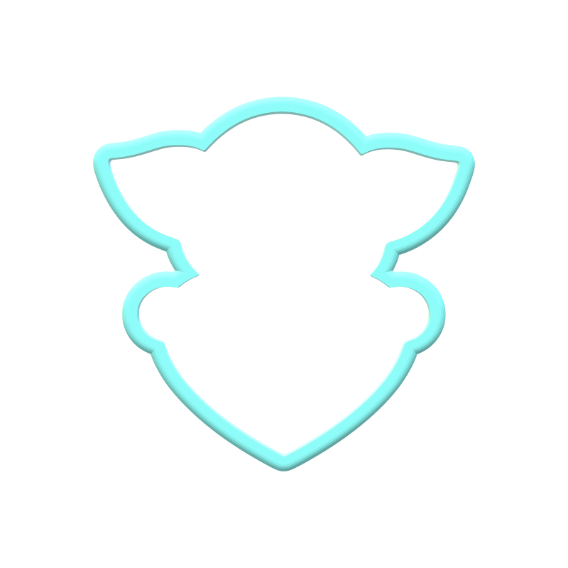 Valentines Baby Alien Heart Cookie Cutters
