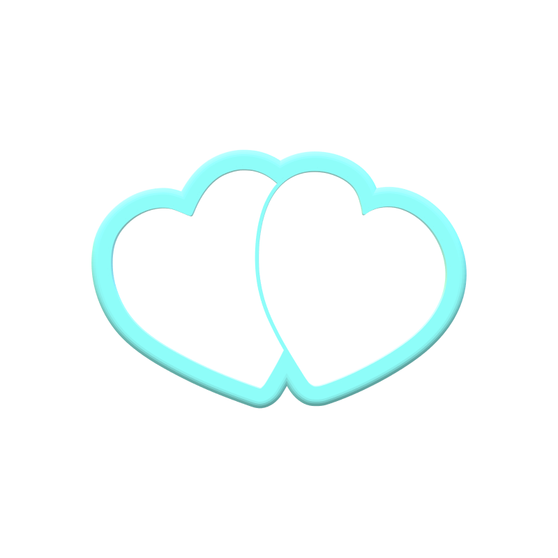 Double Hearts Cookie Cutters