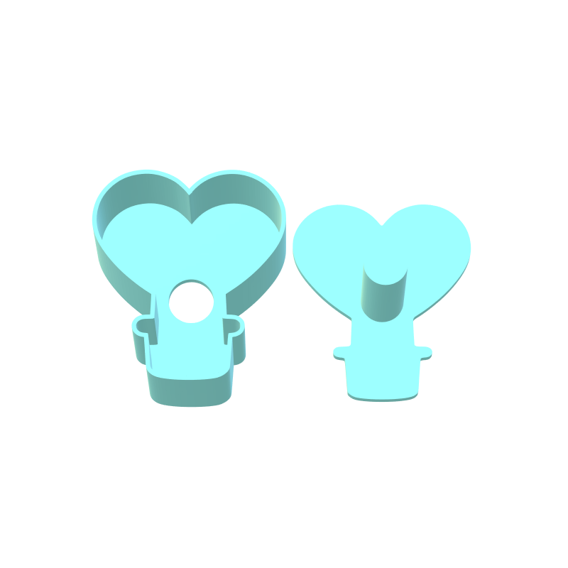 Valentines Heart Air Balloon Cake Pop Mold | Digital Download STL File
