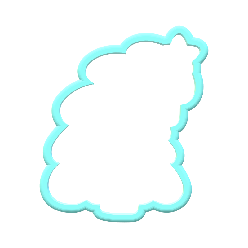Leaning Christmas Tree Cookie Cutters
