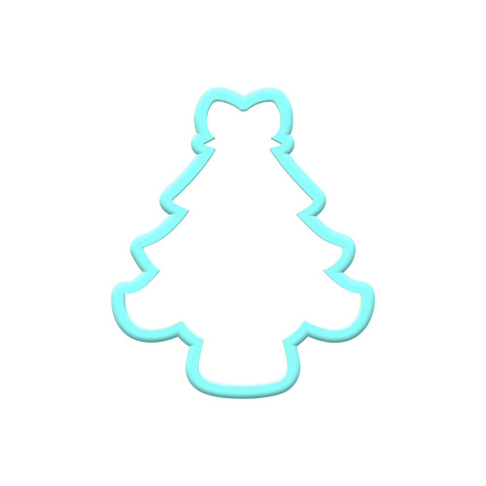 Pink Christmas Tree Cookie Cutters