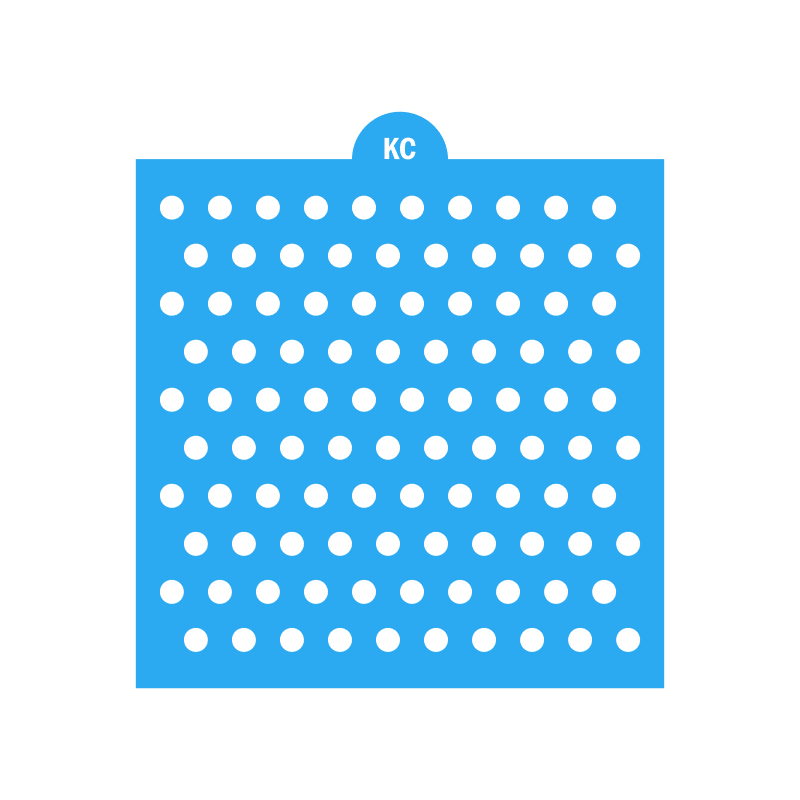 Circle Stencil Sprinkles Stencil | 3D Printed, Cookie, Cake, & Cupcake, Decorating Stencils