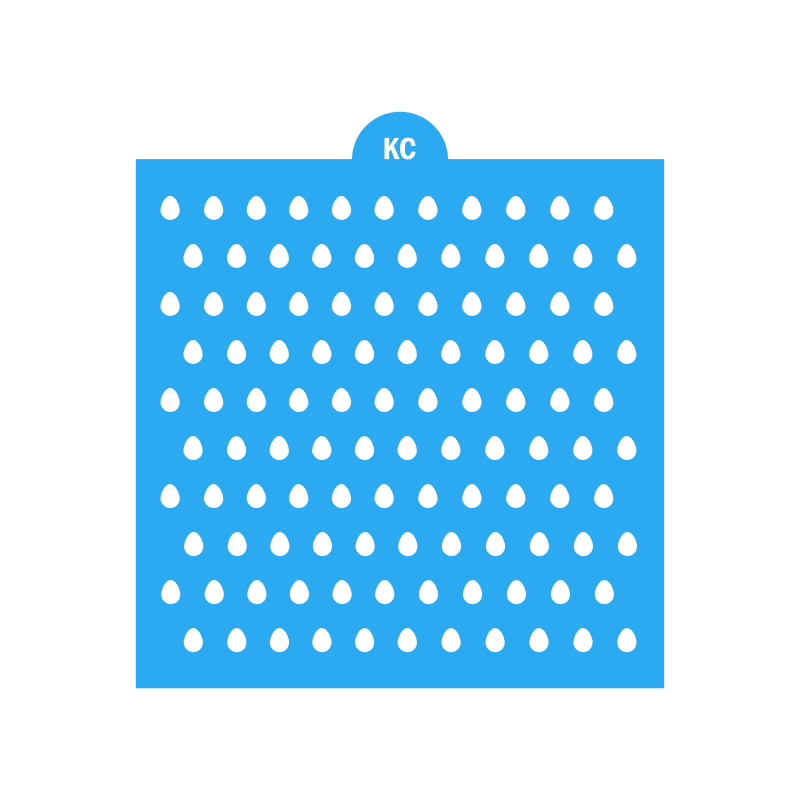 Easter Egg Sprinkles Stencil | Laser or 3D Printed, Decorating Stencils | Digital Download STL & SVG Files