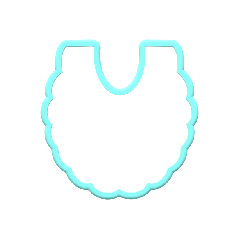Baby Bib Cookie Cutters