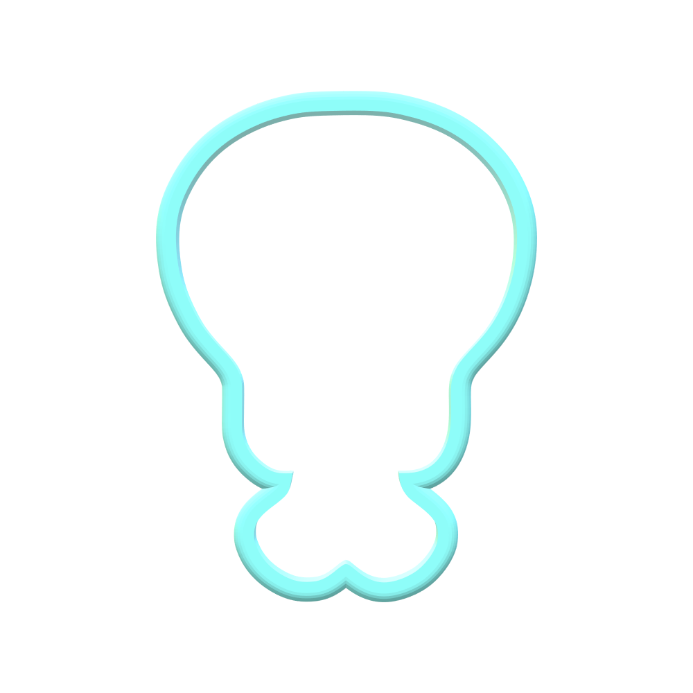 Chubby Turkey Leg Cookie Cutters