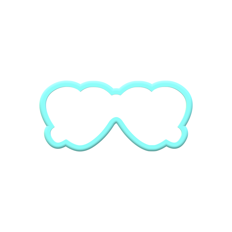 Heart Sunglasses Cookie Cutters | Standard & Imprint Cutters Included | STL Files