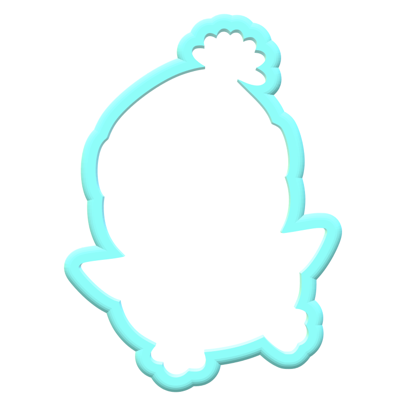 Pink Penguin Cookie Cutter | STL File