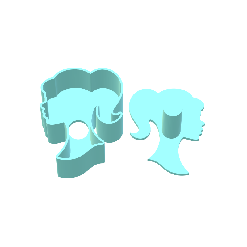 Doll Silhouette Cake Pop Mold | Digital Download STL File