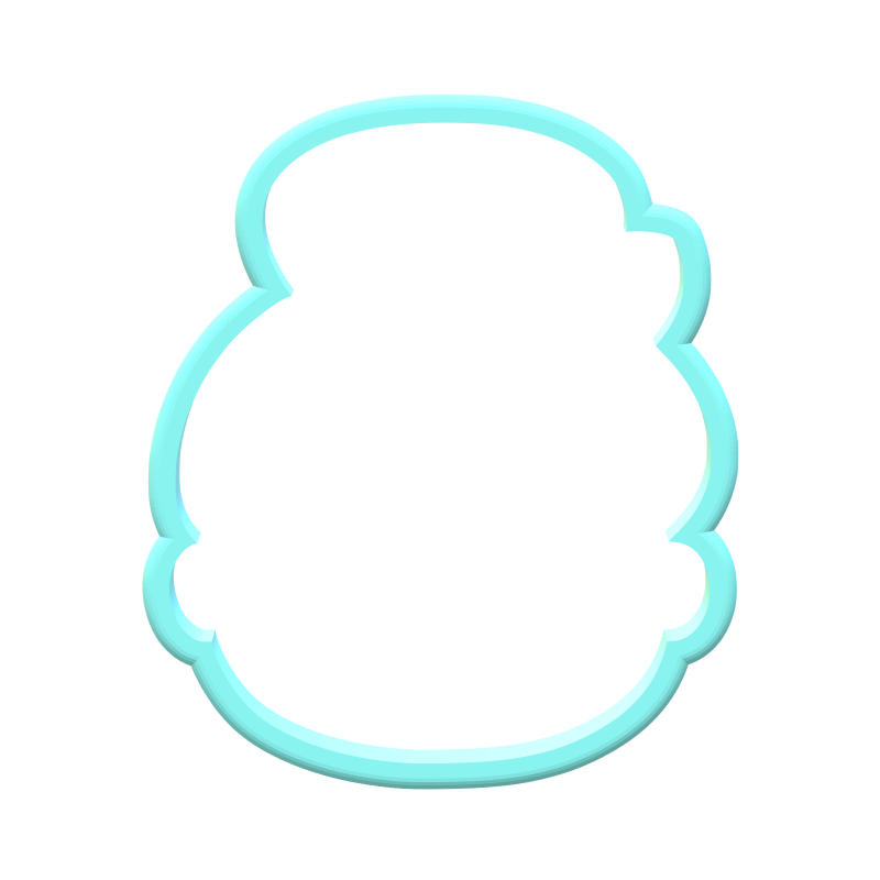 Pink Mrs Claus Cookie Cutter | STL File