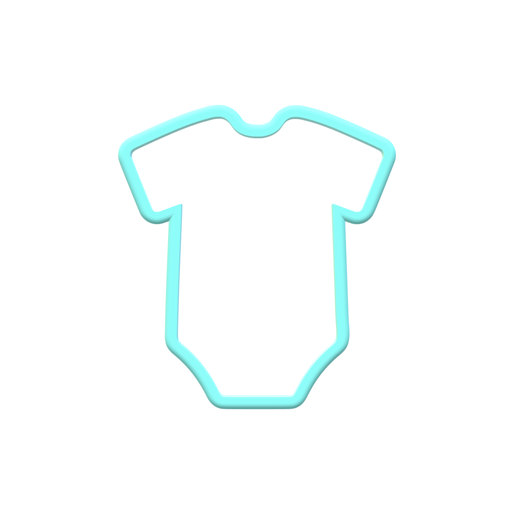 Baby bodysuit 2 Cookie Cutters | STL Files
