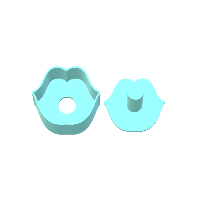Valentines Lips Cake Pop Mold | Digital Download STL File