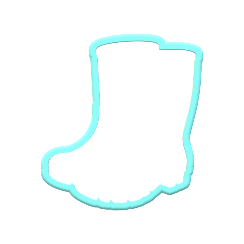 Fall Rainboots Cookie Cutters