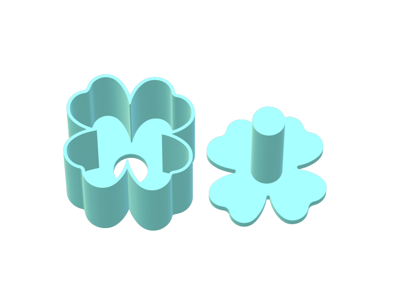 Standard Clover Cake Pop Mold with 9in Tray | Digital Download STL File