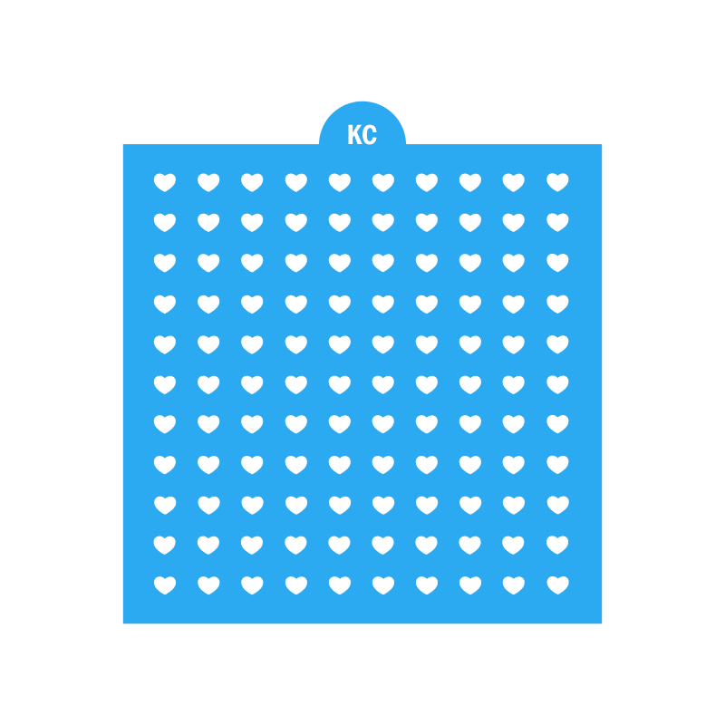 Candy Hearts Stencil Sprinkles Stencil | 3D Printed, Cookie, Cake, & Cupcake, Decorating Stencils