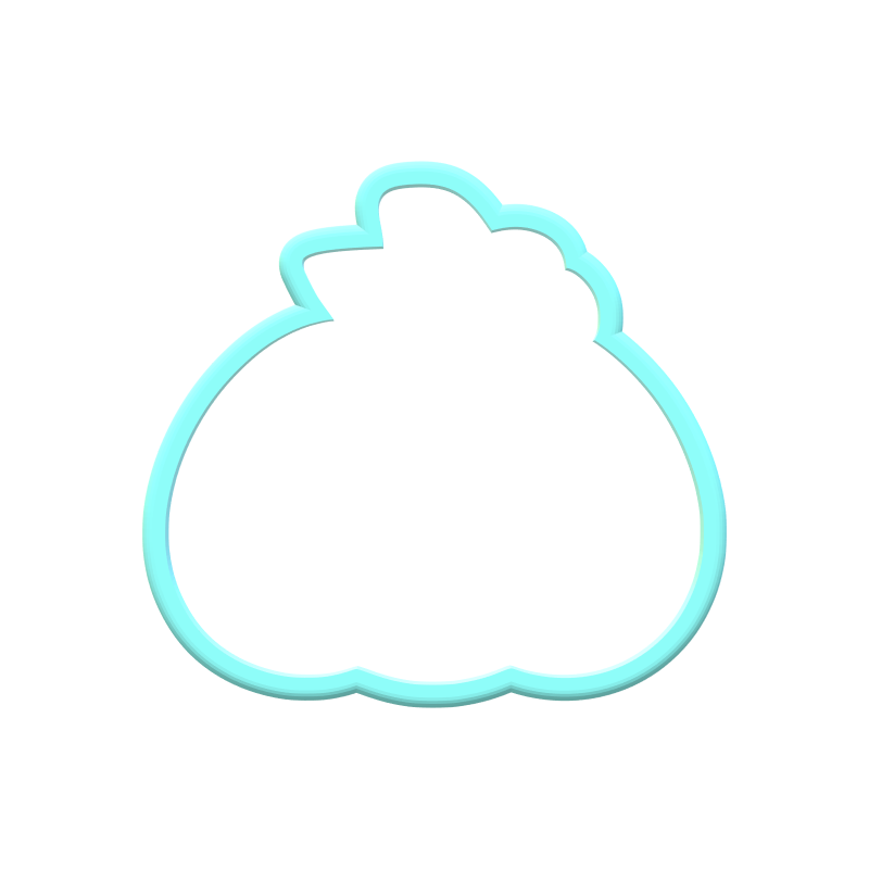 Pumpkin Flower Cookie Cutter | STL File