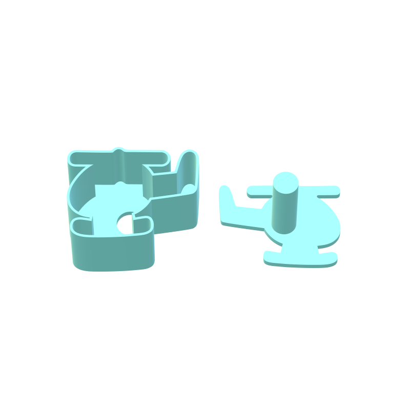 Helecopter Cake Pop Mold | 2.3in x 1.8in