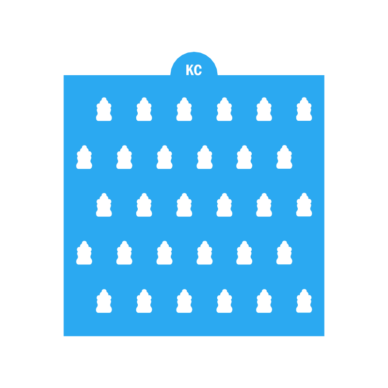 Baby Bottle Sprinkles Stencil | Laser or 3D Printed, Decorating Stencils | Digital Download STL & SVG Files