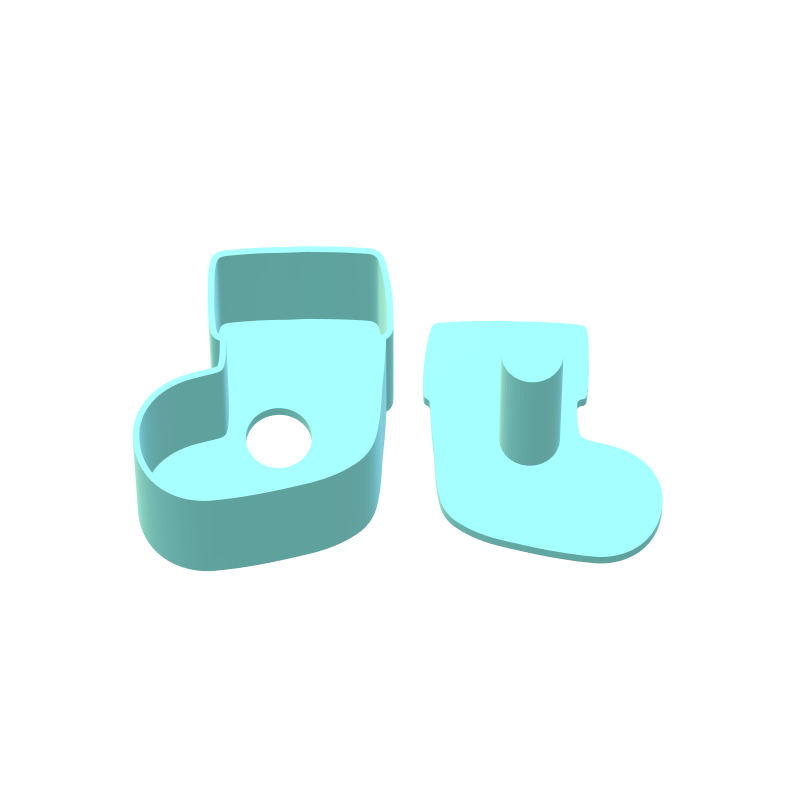 Christmas Stocking Cake Pop Mold | Digital Download STL File