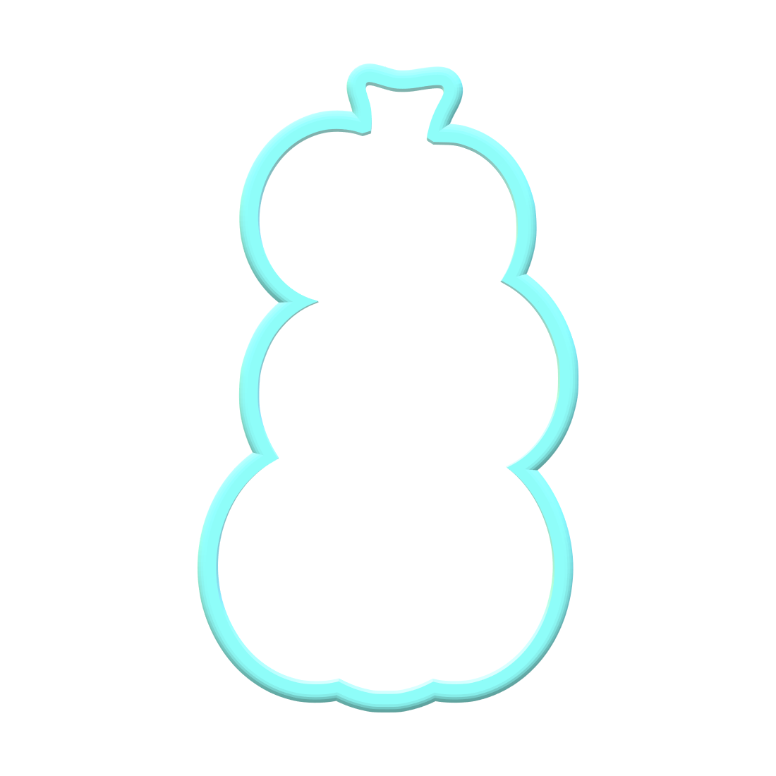 Stacked Jack-o-lantern Cookie Cutter | STL File