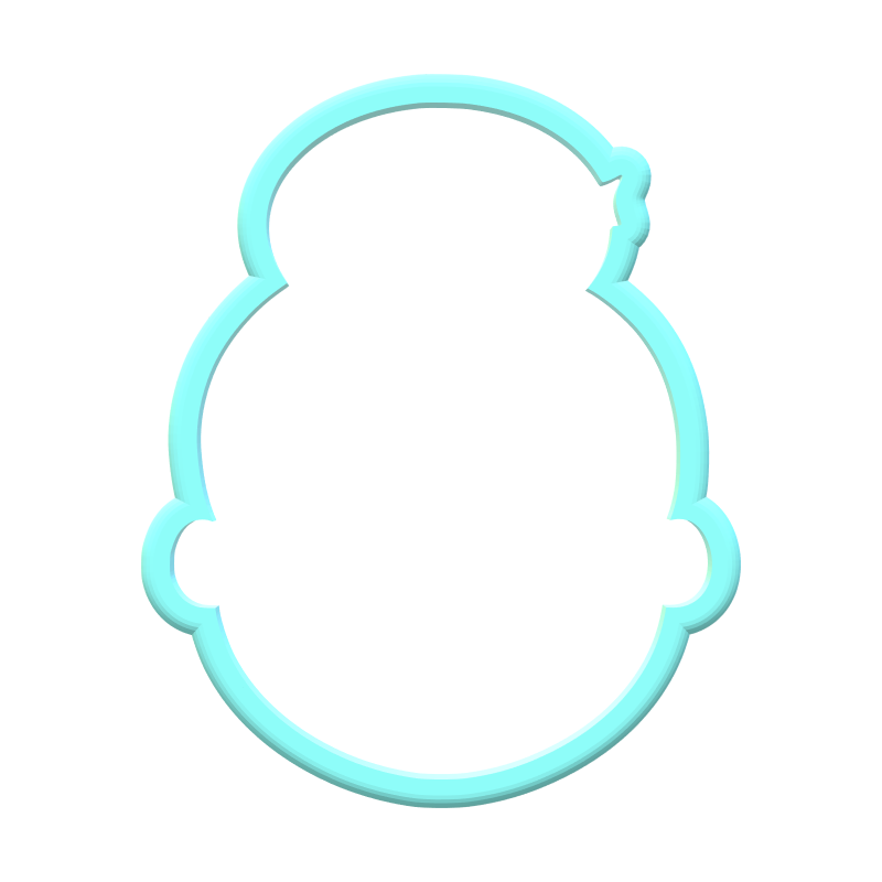 Mrs Claus Cookie Cutter | STL File