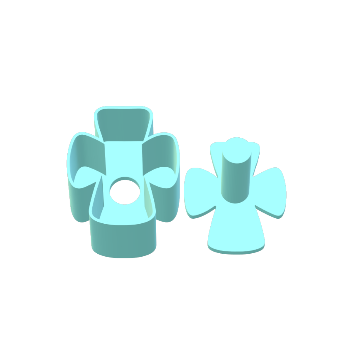 Chubby Cross Cake Pop Mold | Digital Download STL File