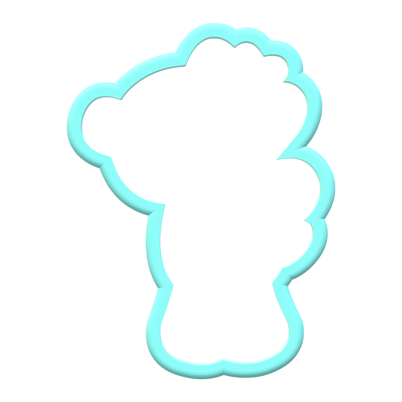 Stacked Hearts Bear Cookie Cutters
