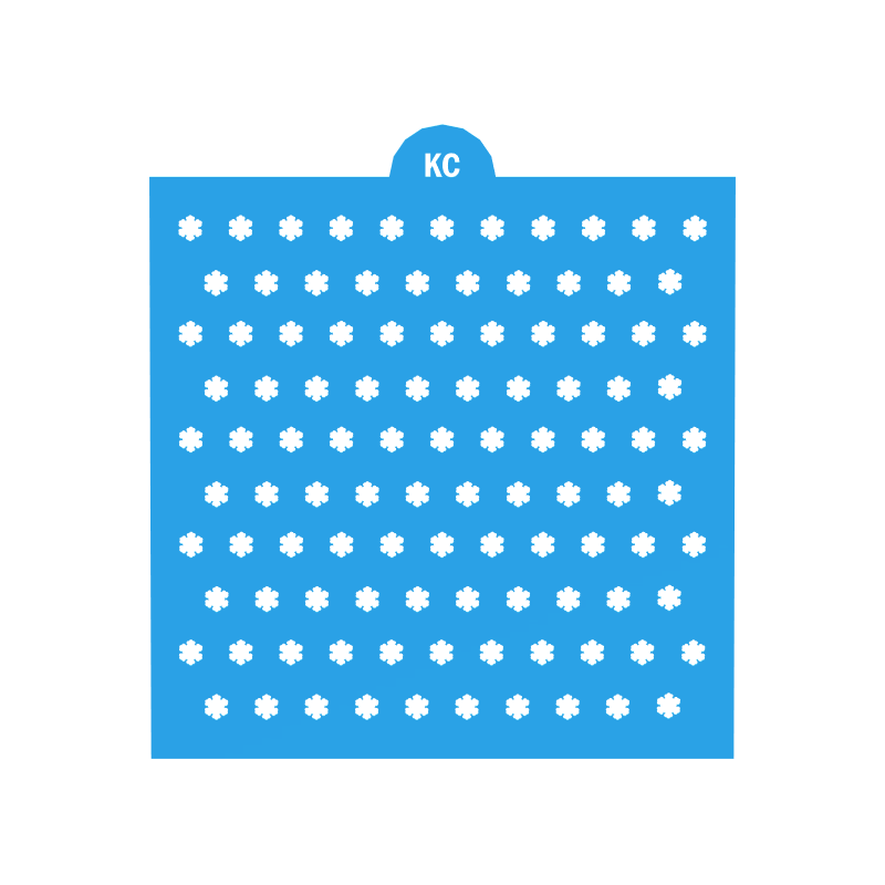 Snowflake Sprinkles Stencil | Laser or 3D Printed, Decorating Stencils | Digital Download STL & SVG Files