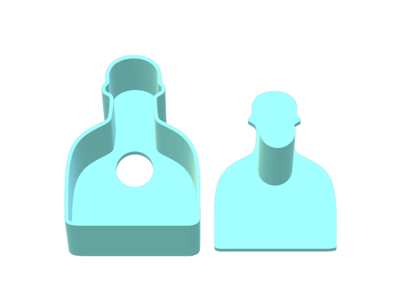 Patron Bottle Cake Pop Mold | Digital Download STL File