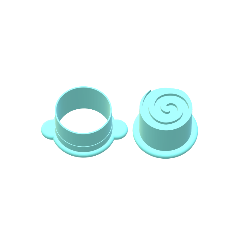 Cinnamon Roll Embosser Cake Pop Mold | Deluxe Cutter, Popper, and Tray Option