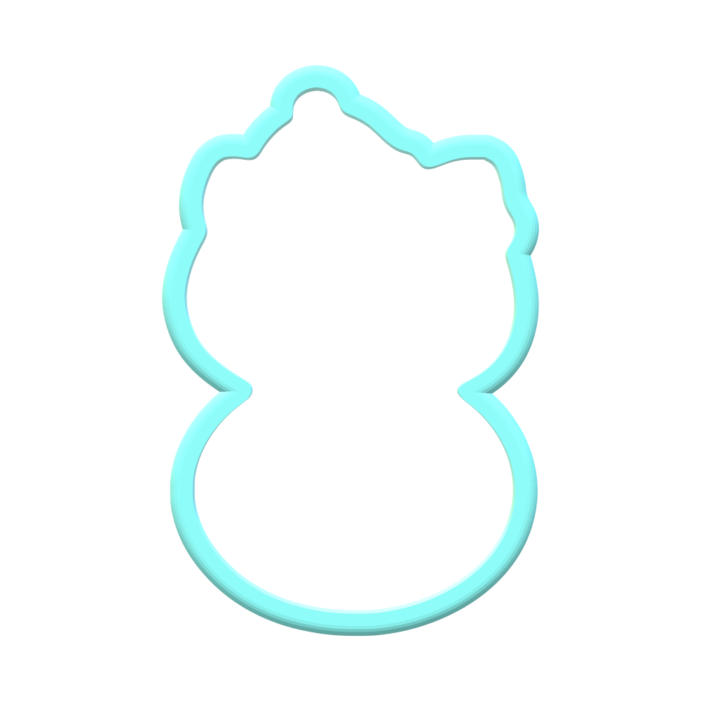 Snowman Kitty Cookie Cutters