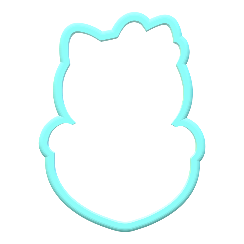 Valentines Heart Kitty Cookie Cutters