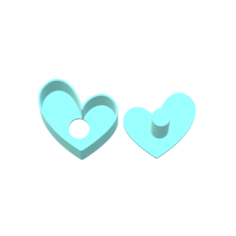 Valentines Wonky Heart Cake Pop Mold | Digital Download STL File