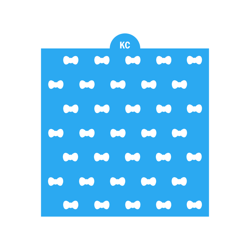 Kitty Bow Sprinkles Stencil | 3D Printed, Cookie, Cake, & Cupcake, Decorating Stencils