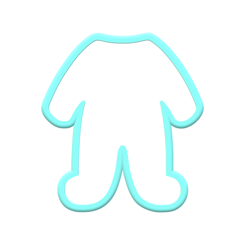 Baby bodysuit Cookie Cutters | STL Files