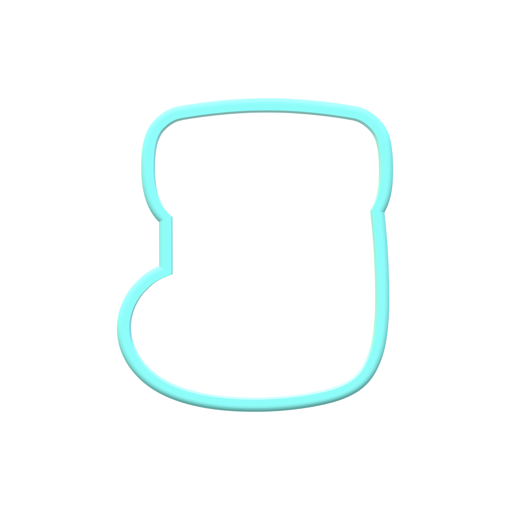 Chubby Christmas Stocking 2 Cookie Cutters | STL File