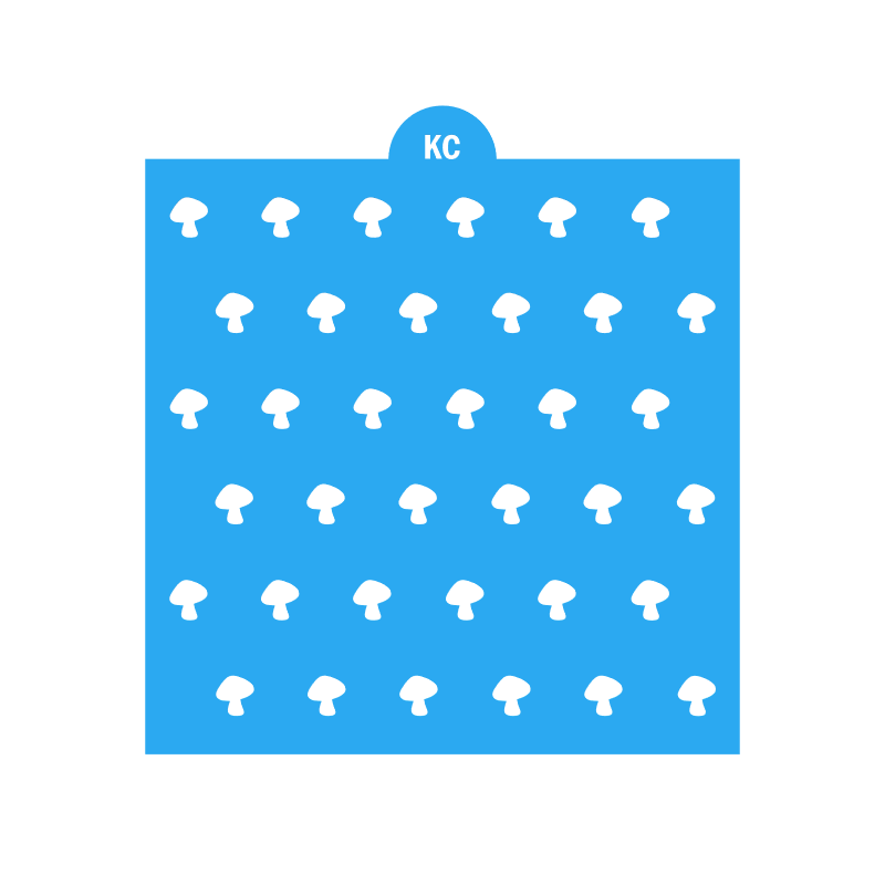 Mushroom Sprinkles Stencil | Laser or 3D Printed, Decorating Stencils | Digital Download STL & SVG Files