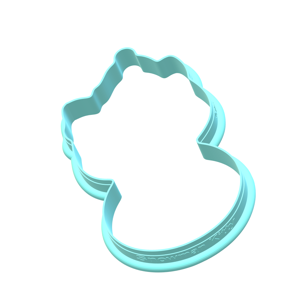 Snowman Kitty Cookie Cutters