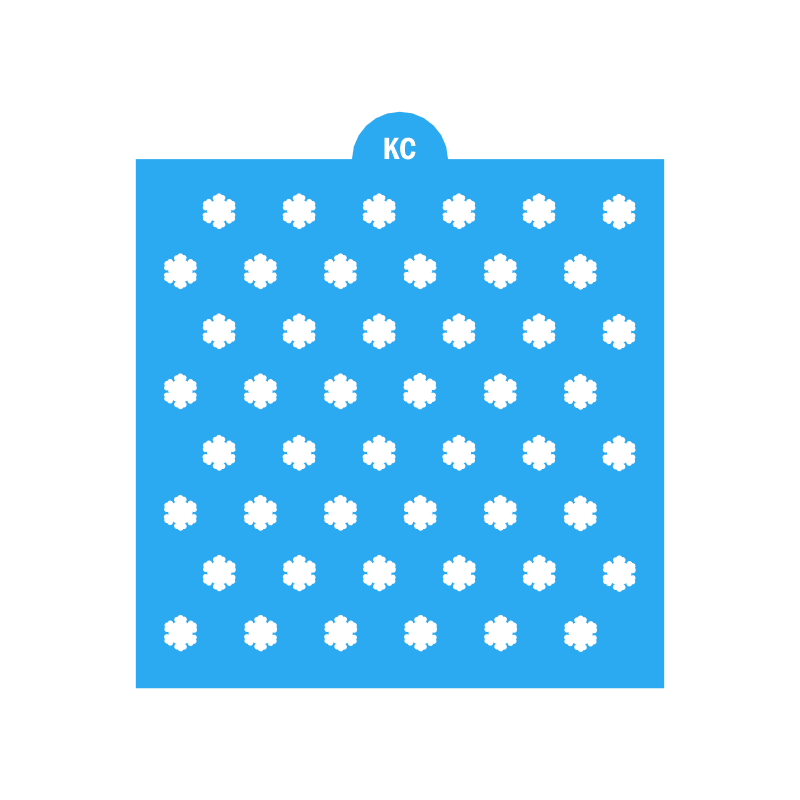 Snowflake Sprinkles Stencil | 3D Printed, Cookie, Cake, & Cupcake, Decorating Stencils