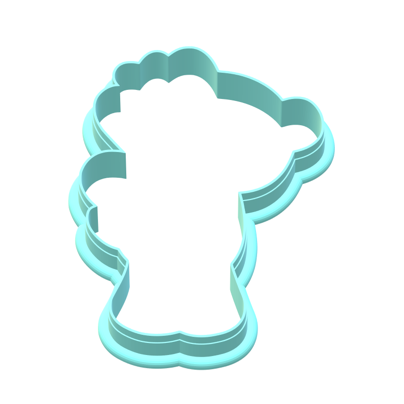 Stacked Hearts Bear Cookie Cutters