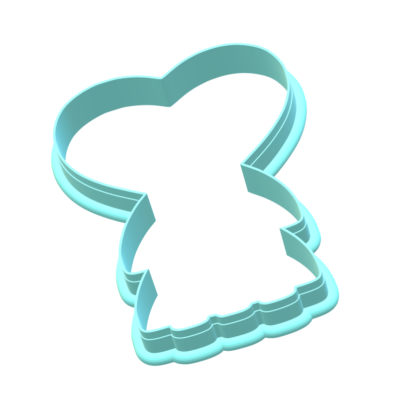 Heart Tassel Cookie Cutters | With Imprint Cutter Option
