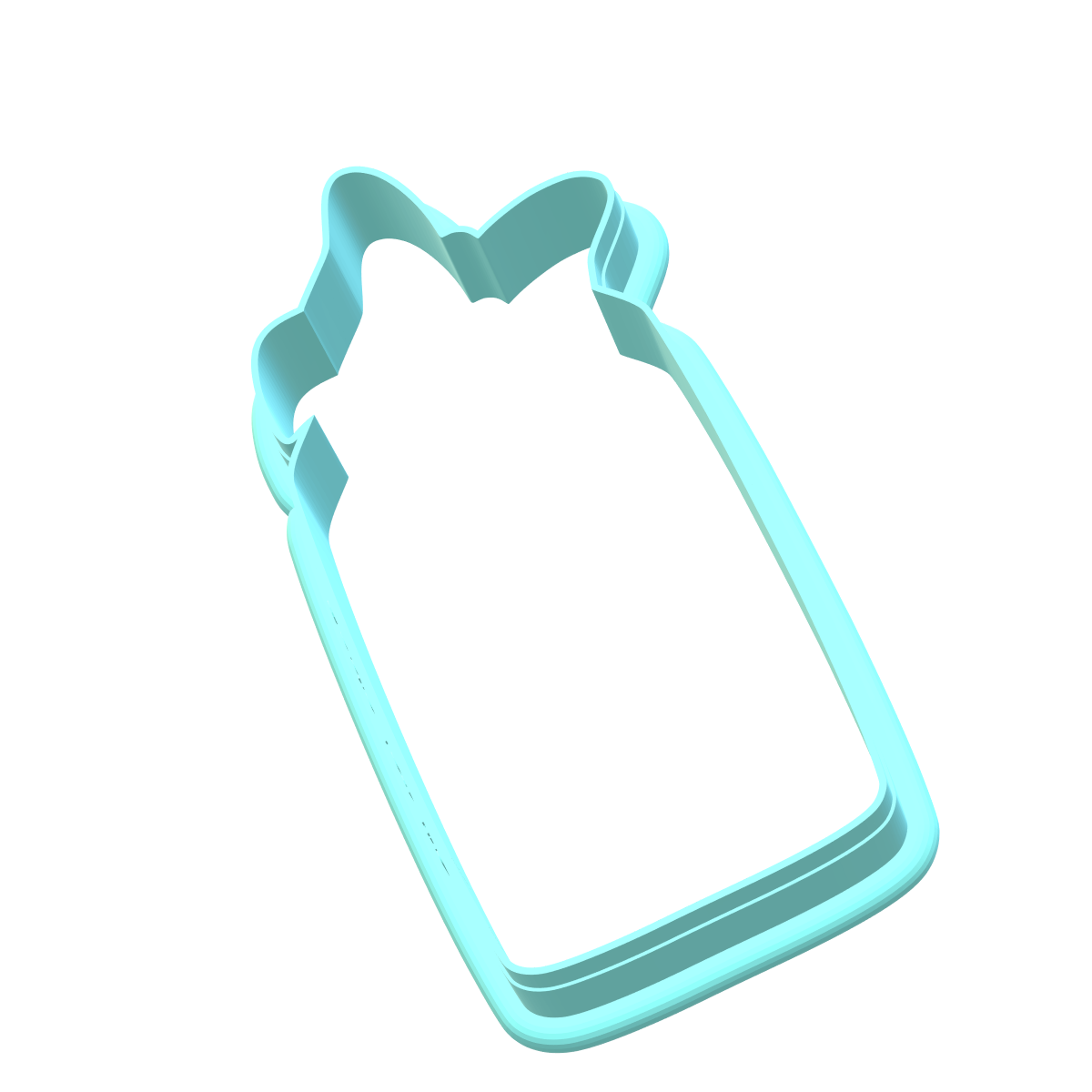 Santa Tag Cookie Cutters | With personalized Text Box | STL File
