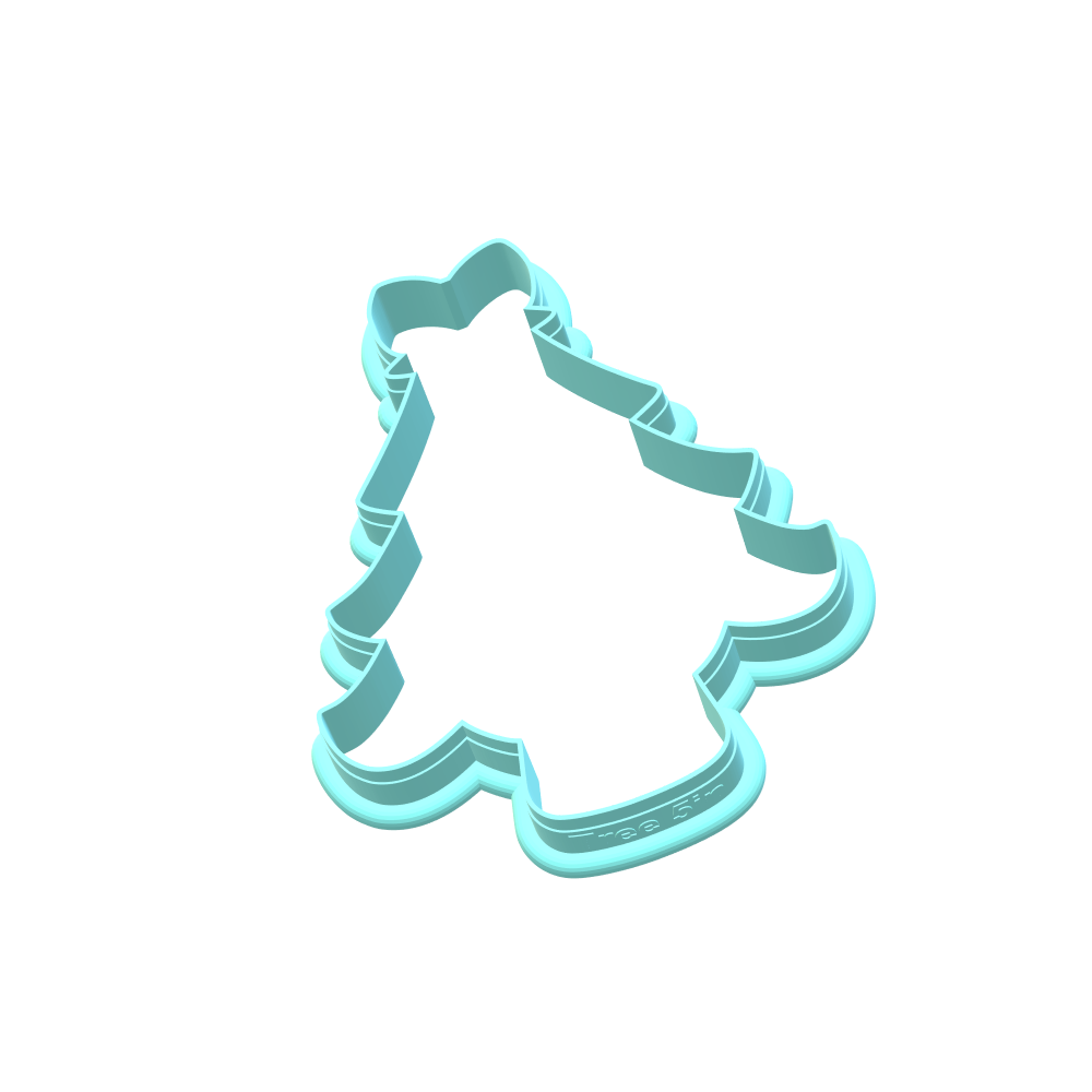 Pink Christmas Tree Cookie Cutter | STL File