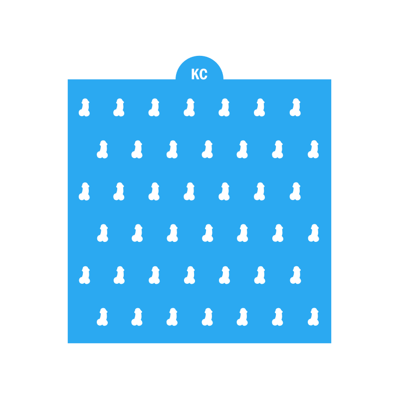 Penis Sprinkles Stencil | Laser or 3D Printed, Decorating Stencils | Digital Download STL & SVG Files