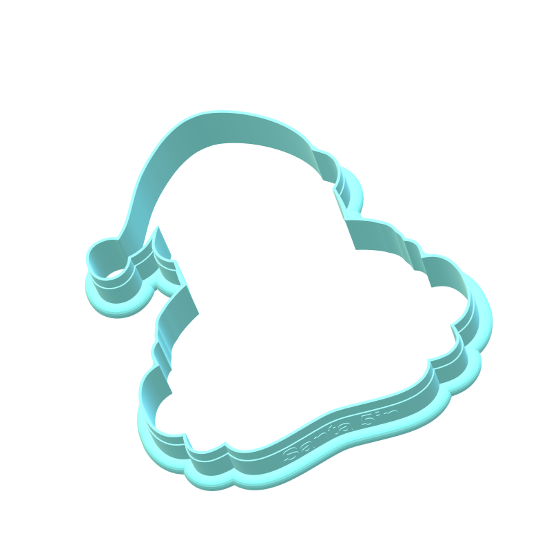 Santa Cookie Cutters | With personalized Text Box
