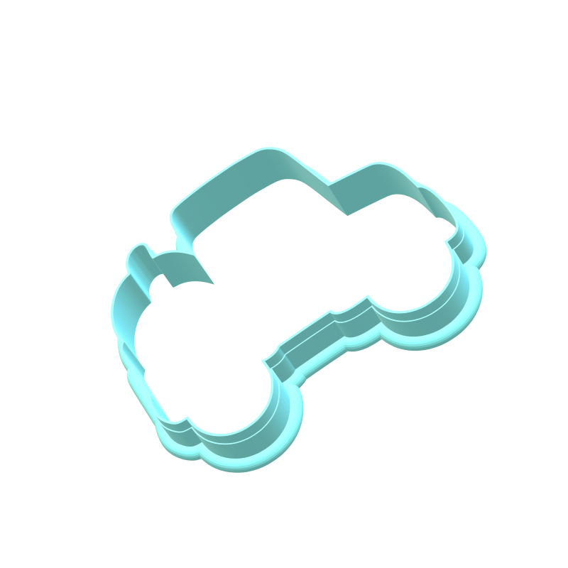 Fall Pumpkin Truck Cookie Cutter | STL File