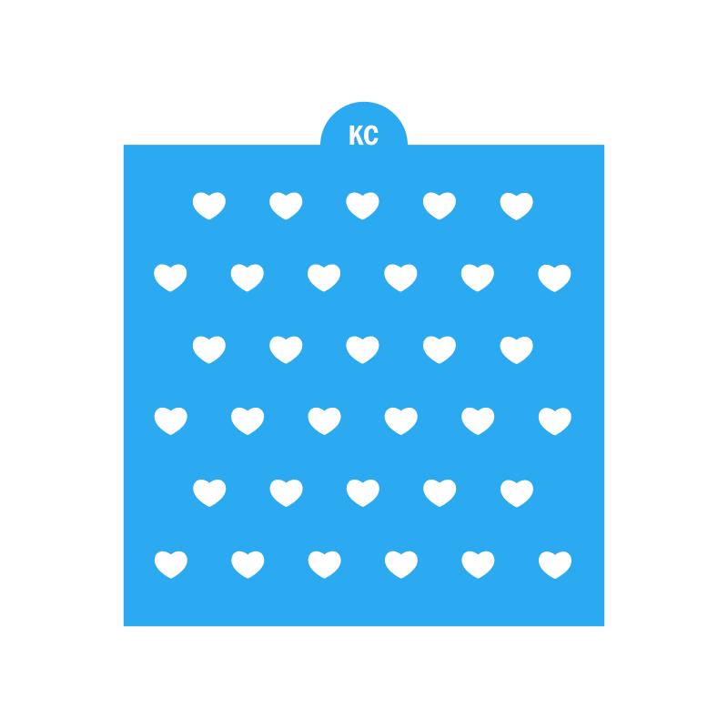 Candy Hearts Stencil Sprinkles Stencil | 3D Printed, Cookie, Cake, & Cupcake, Decorating Stencils