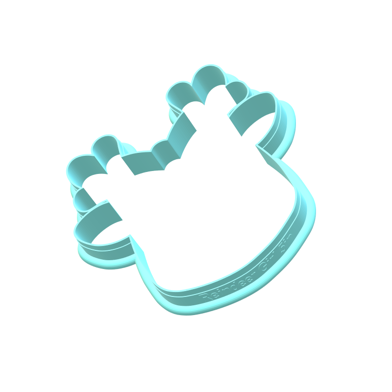 Pink Reindeer Girl Cookie Cutters
