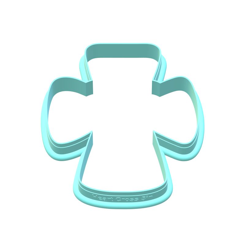 Chubby Heart Cross Cookie Cutters | Standard & Imprint Cutters Included | STL Files
