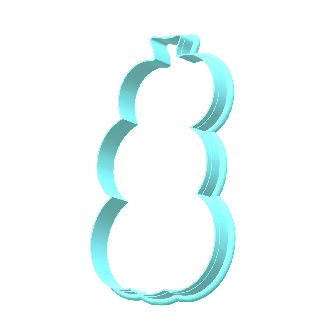 Stacked Jack-o-lantern Cookie Cutter | STL File